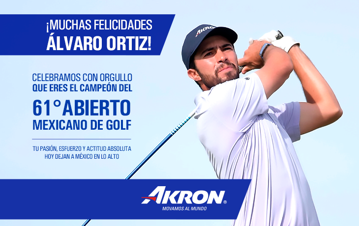 Álvaro Ortiz se llevó el triunfo en el Abierto Mexicano de Golf